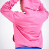 Sweat-shirt à petit logo en strass - rose